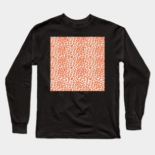 Living Coral Leopard Animal Print Long Sleeve T-Shirt